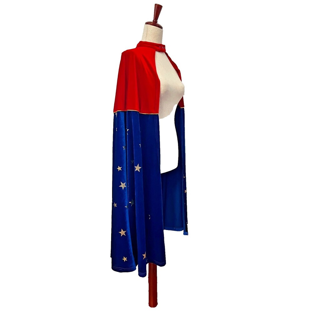 Wonder Woman Adult Costume Accessory Cape Velvet DC Comics Superhero Halloween - Picture 5 of 12